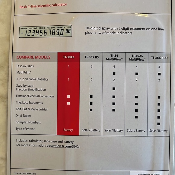 Texas Instruments Scientific Calculator - Picture 4 of 4